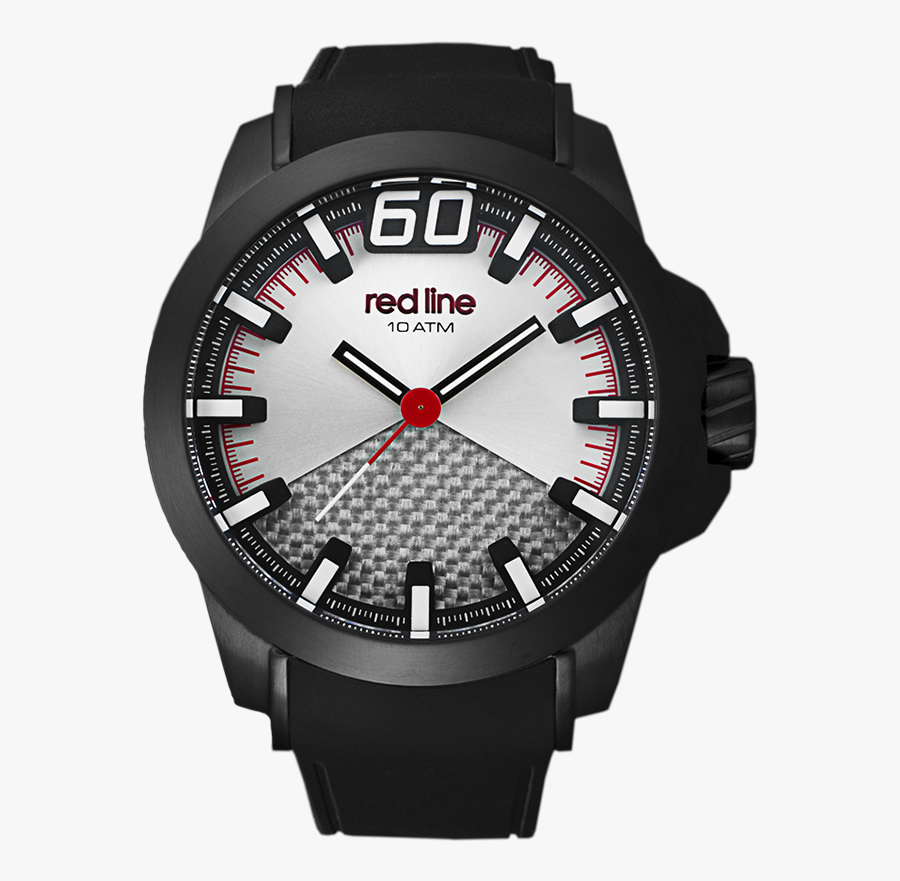 Red Line Watches Clipart Black And White Stock - Analog Watch, Transparent Clipart