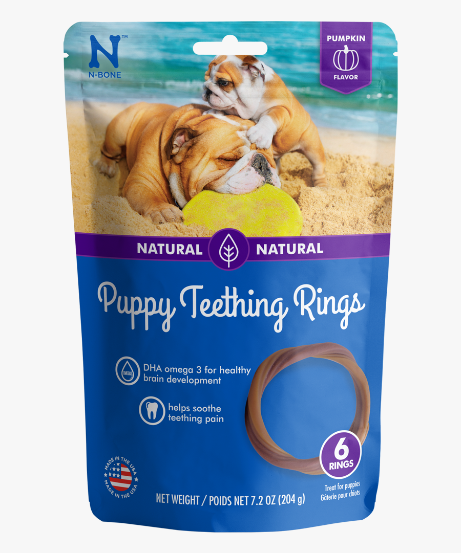 N Bone Puppy Teething Rings Pumpkin Flavor Dog Treats - N Bone Puppy Teething Ring, Transparent Clipart
