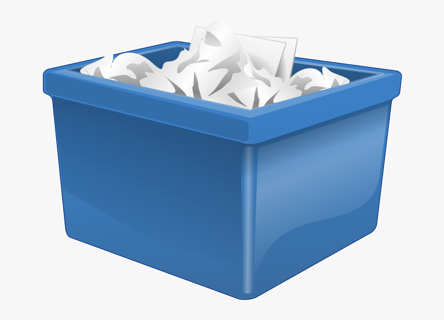 Garbage Clipart Garbage Dumpster - Box Filled With Paper , Free Transparent...