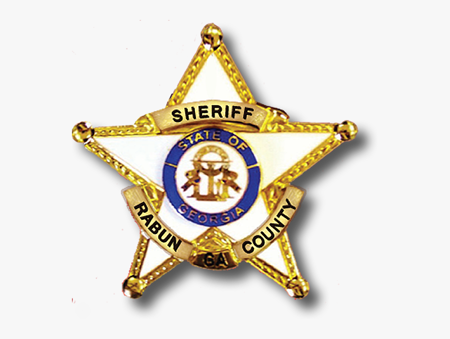 Rabun County Sheriff"s Badge Star - Wing Syerif Png, Transparent Clipart
