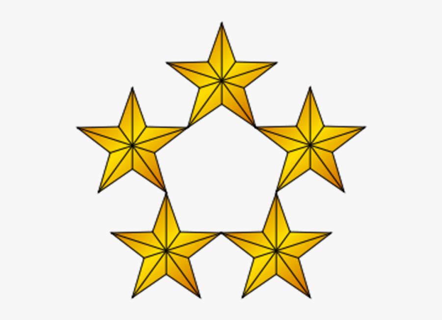 Five Star Png - Gold Stars, Transparent Clipart