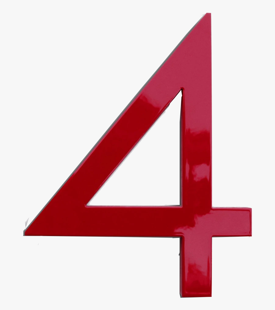 4 Number Png Clipart Background - Sign, Transparent Clipart