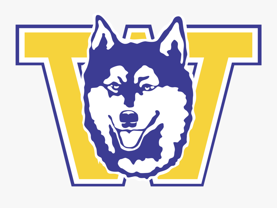 Washington Huskies Logo Png Transparent - Washington Huskies Vintage Logo, Transparent Clipart