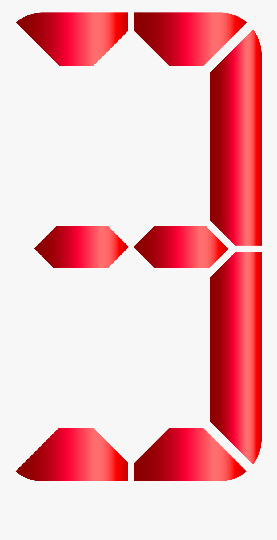 Digital Number Zero Png Clipart , Png Download - Three Digital Number, Transparent Clipart