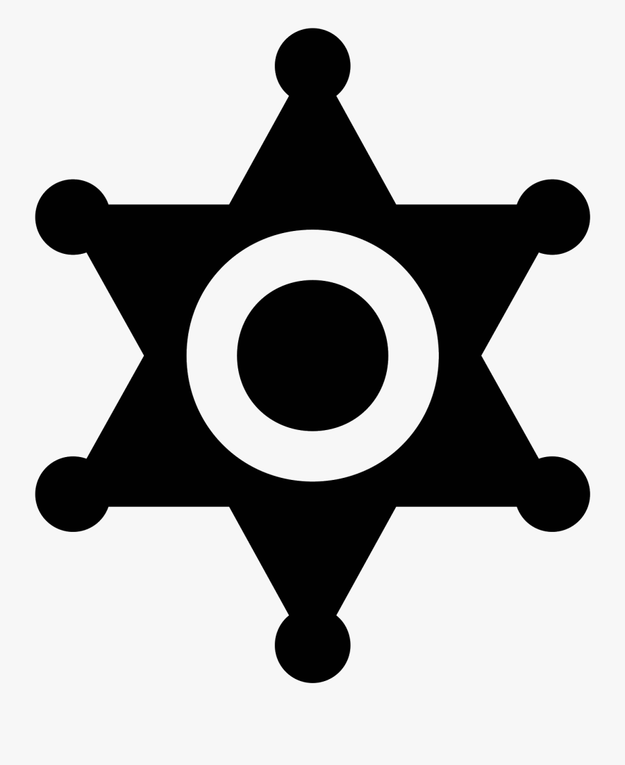 Free Download, Png And Vector - Sherif Icon, Transparent Clipart