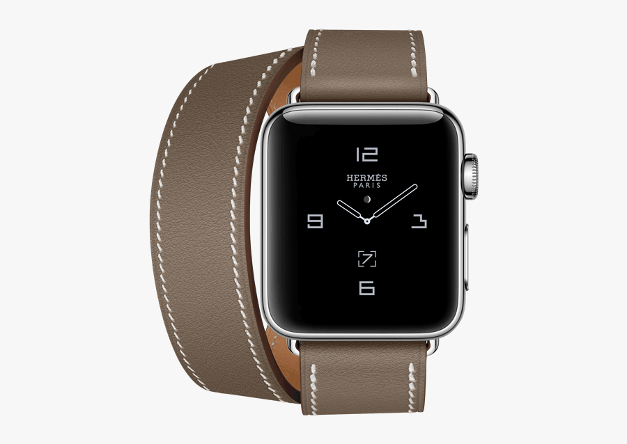 Hermes Apple Watch Grey, Transparent Clipart