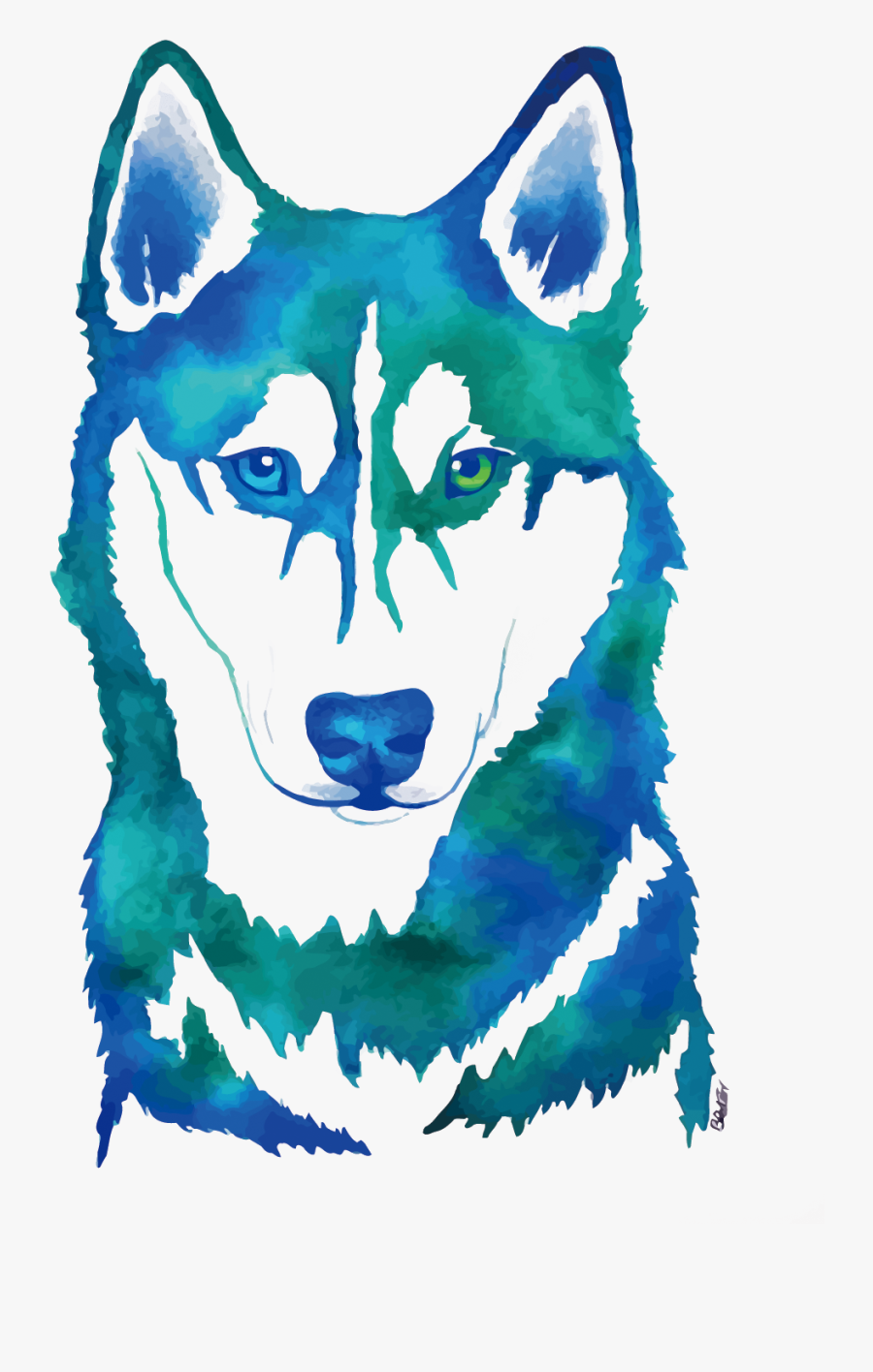 Siberian Husky Watercolor Painting Canidae Siberian, Transparent Clipart