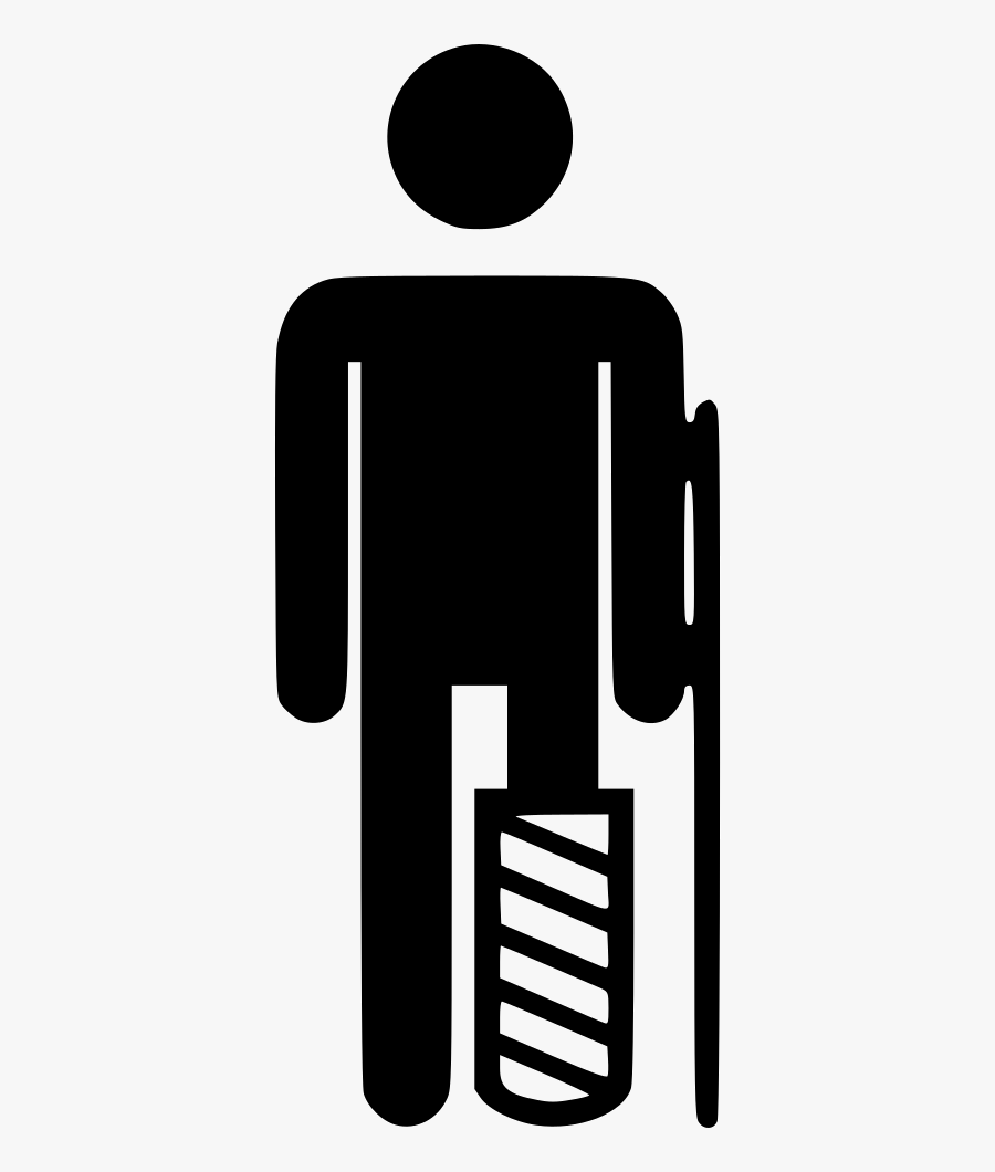 Broken Svg Png Icon - Patient Broken Leg Icon, Transparent Clipart