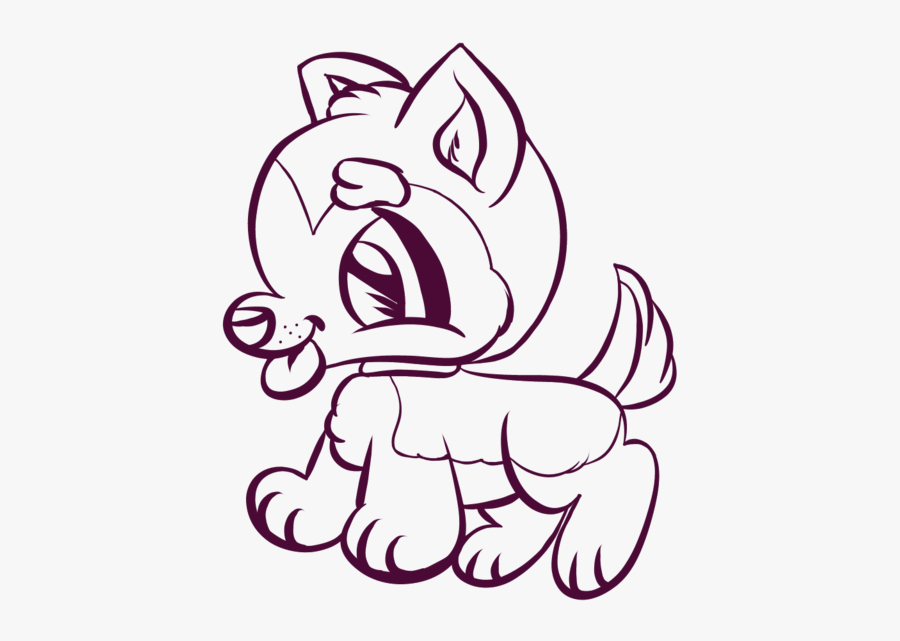 Collection Of Free Husky Drawing Download On Ui Ex - หมา น้อย ระบายสี, Transparent Clipart
