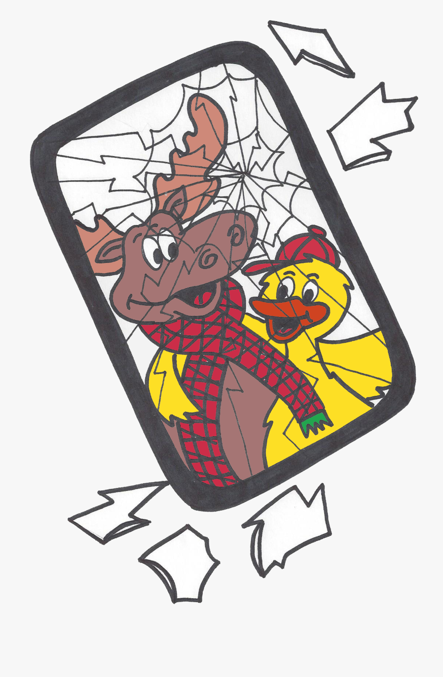 Maury & Mikey Broken Phone Clipart , Png Download - Cartoon, Transparent Clipart
