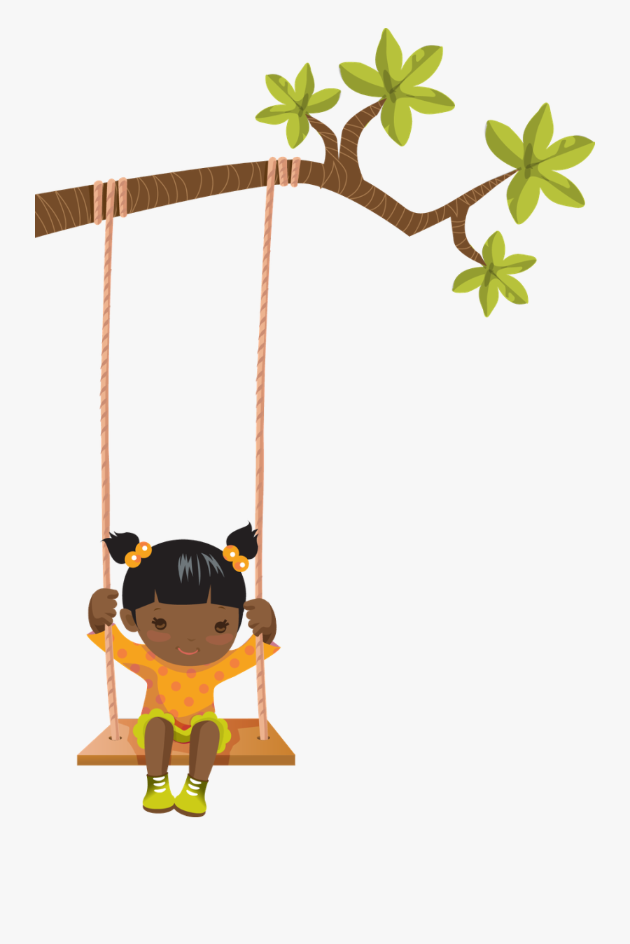 Child On Swing Clipart, Transparent Clipart