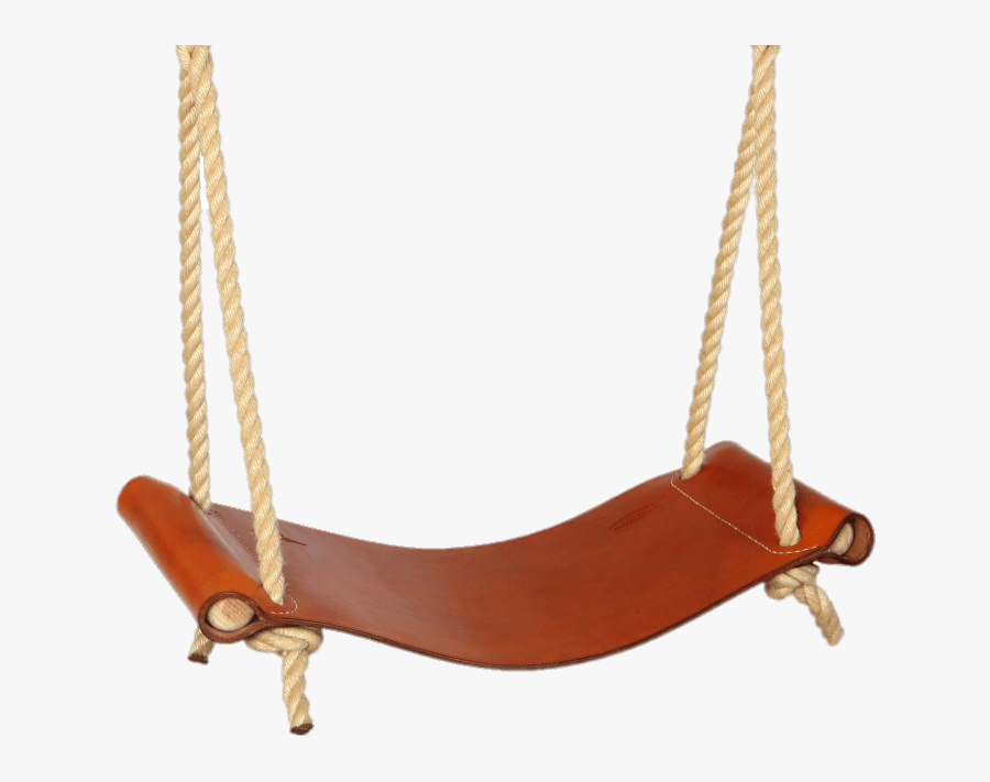 Leather Rope Swing - Leather Swing, Transparent Clipart