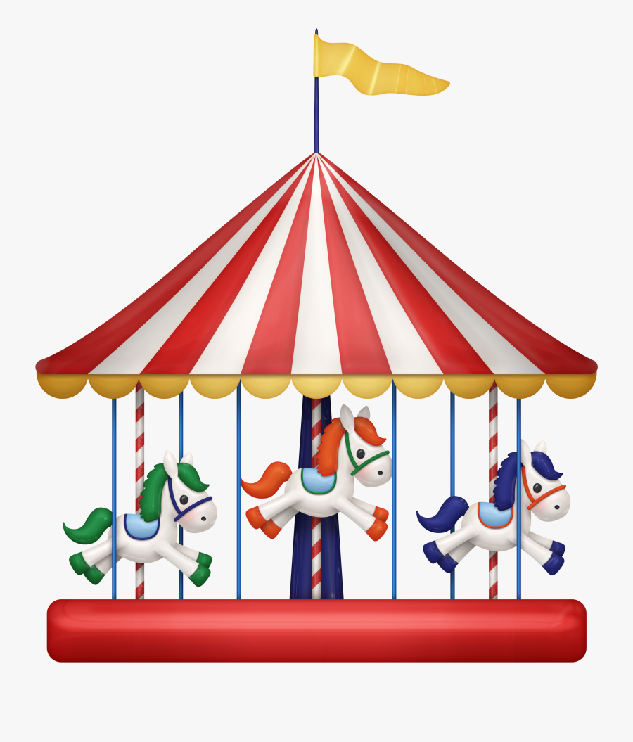 Amusement Park - Carousel Merry Go Round Clipart, Transparent Clipart