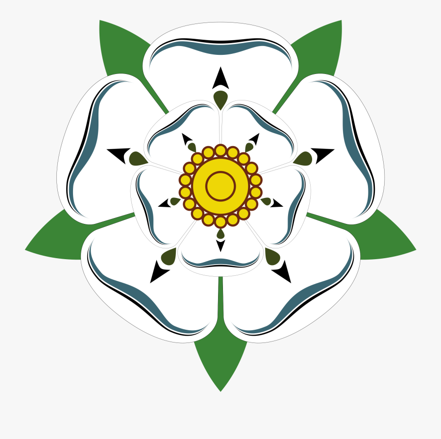 Yorkshire White Rose - War Of The Roses Rose, Transparent Clipart