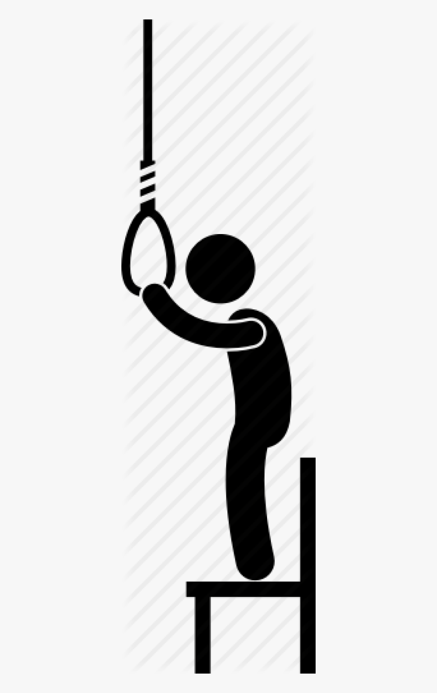 Man Hang Himself Symbol, Transparent Clipart