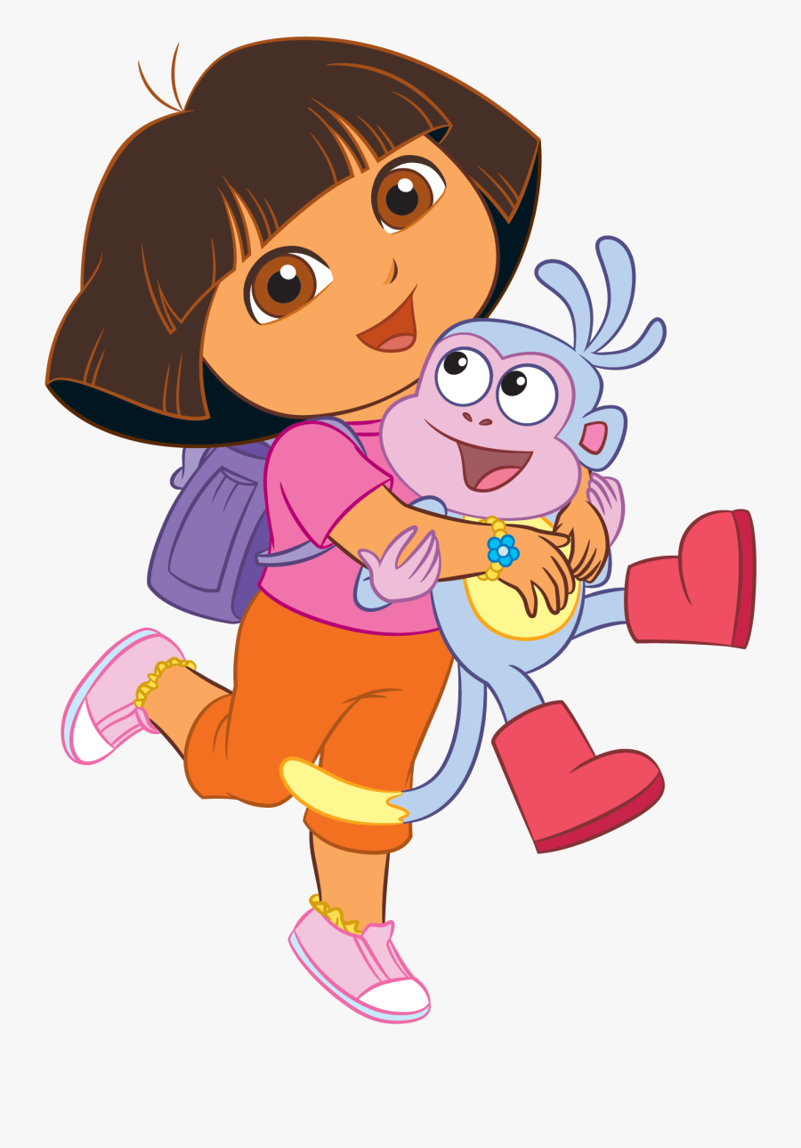 Transparent Kids On Swings Clipart - Dora The Explorer Hd, Transparent Clipart