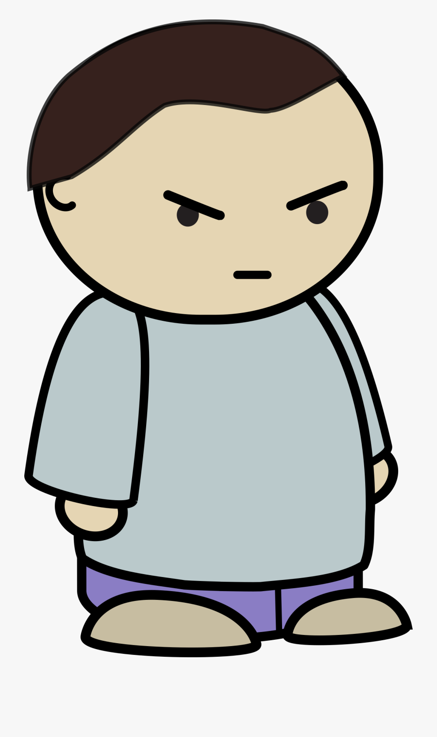 Clipart - Angry Character, Transparent Clipart