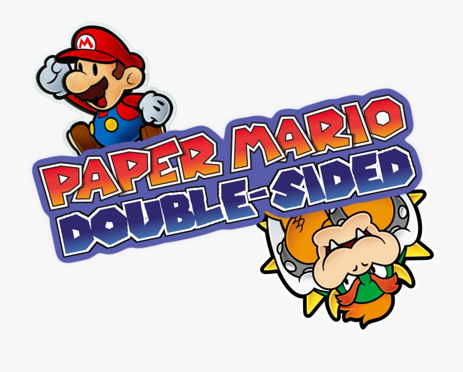 Paper Mario Double Sided - Super Paper Mario, Transparent Clipart