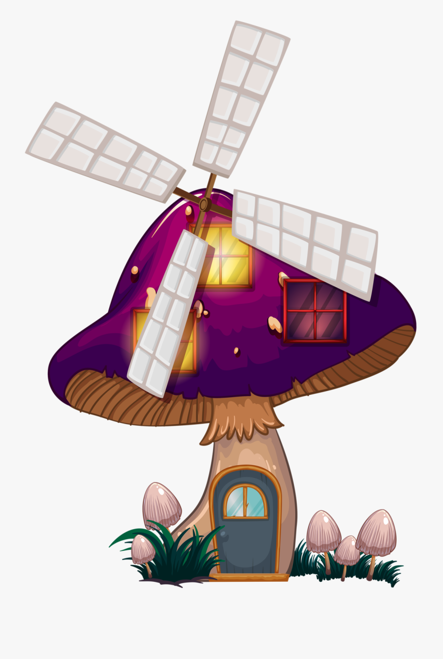 Transparent Windmill Clipart - Windmill Clip Art Transparent Background, Transparent Clipart