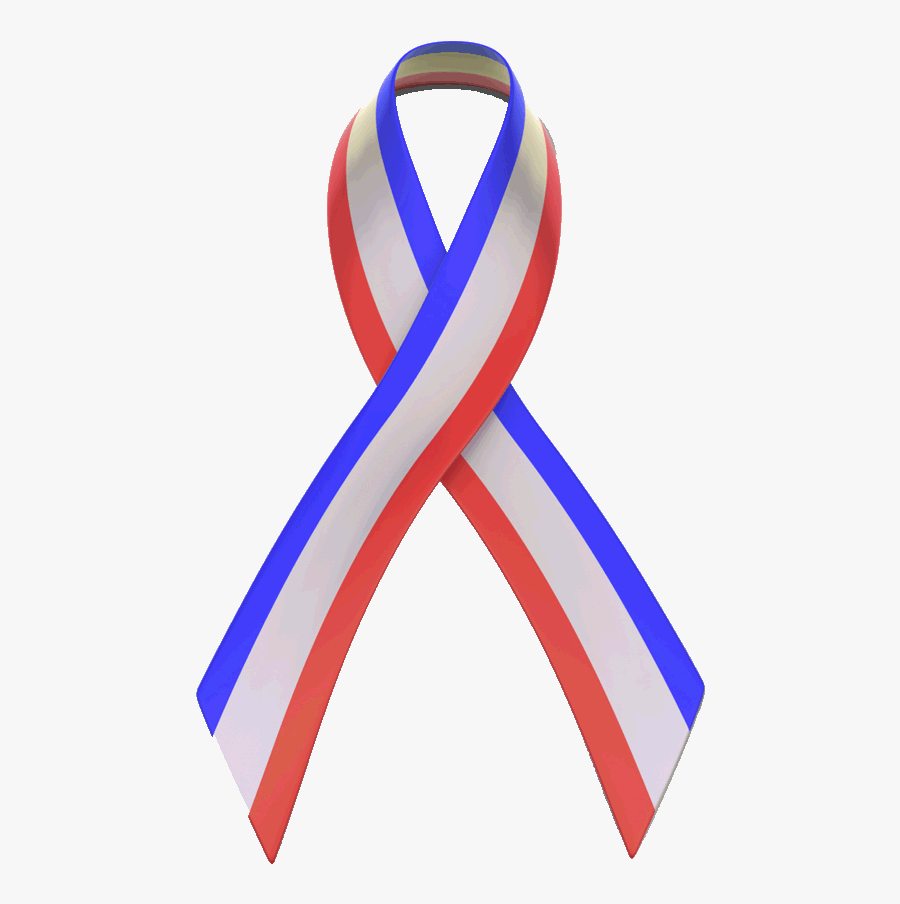 Red White And Blue Ribbon Clip Art - Red White Blue Ribbon Png, Transparent Clipart