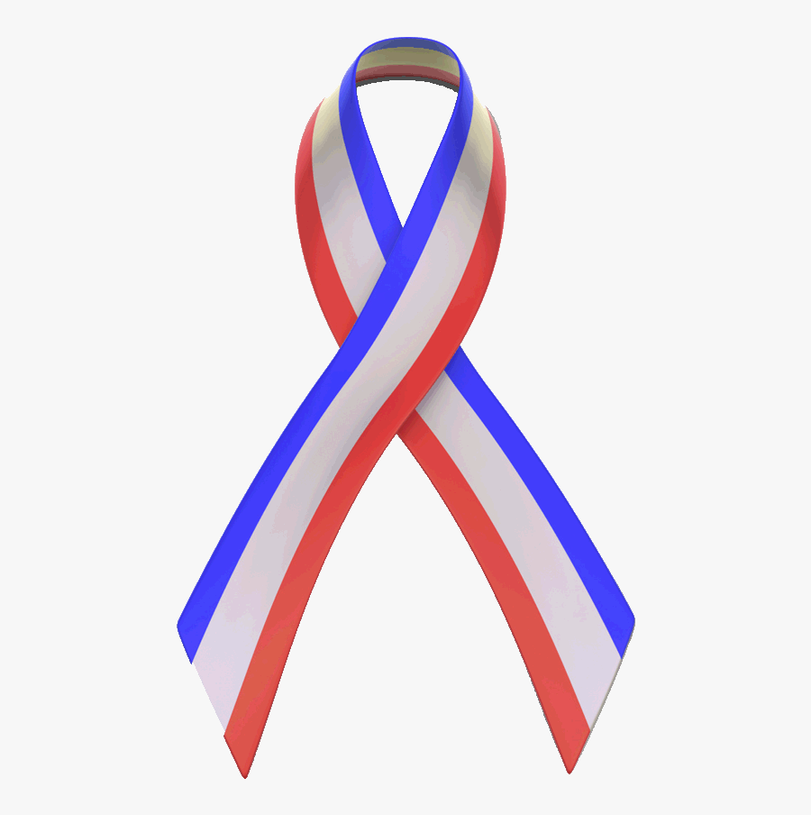 Red White And Blue Ribbon Clip Art - Red White Blue Ribbon Png , Free