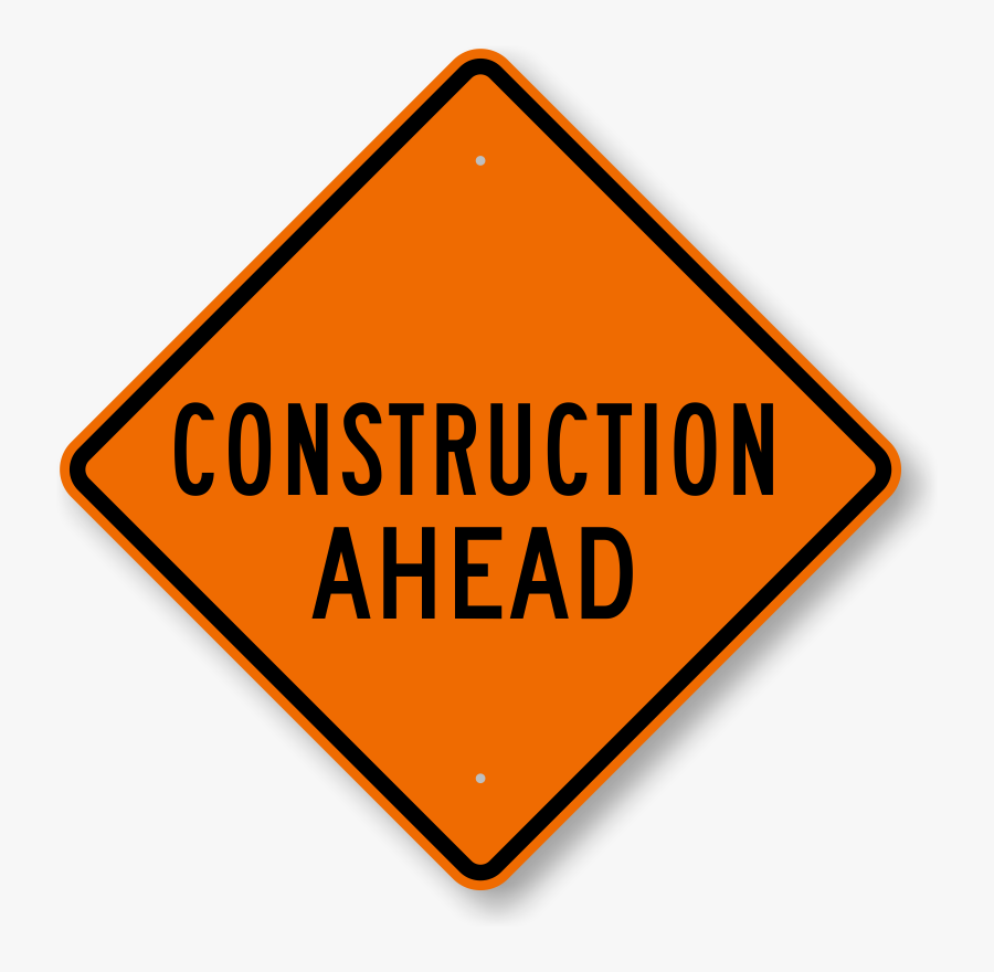 Clipart Road Signboard - Ahead Sign, Transparent Clipart