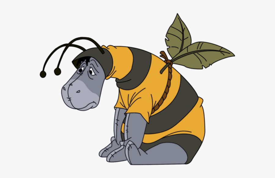 Eeyore Clipart - Eeyore Bee, Transparent Clipart