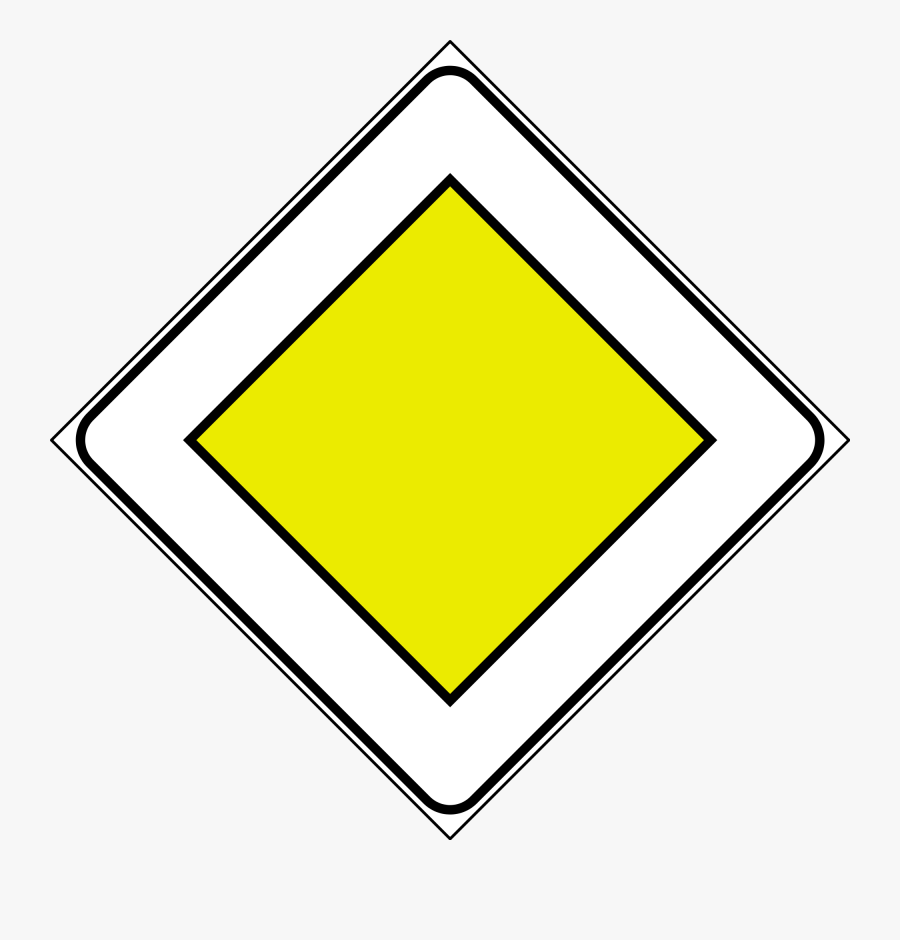 Diamonds Clipart Road Sign - Sign, Transparent Clipart