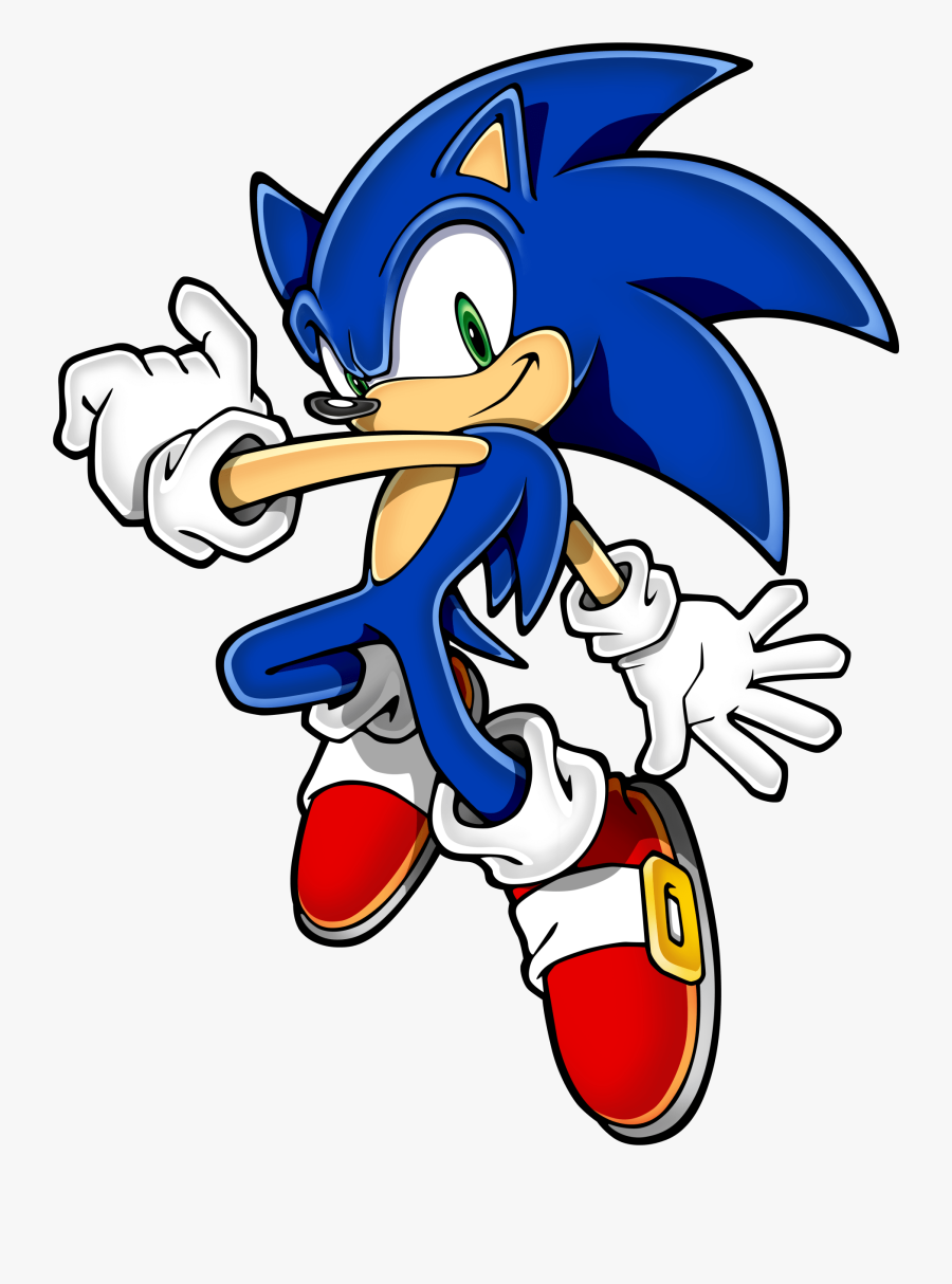 Sonic Hedgehog Jumping Transparent Stick Clip Art - Sonic The Hedgehog Png, Transparent Clipart