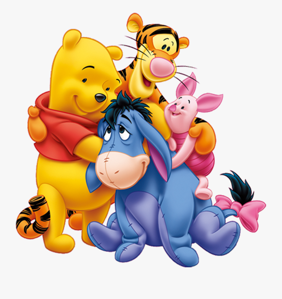 Transparent Winnie The Pooh Clipart - Winnie The Pooh And Friends Hugging, Transparent Clipart