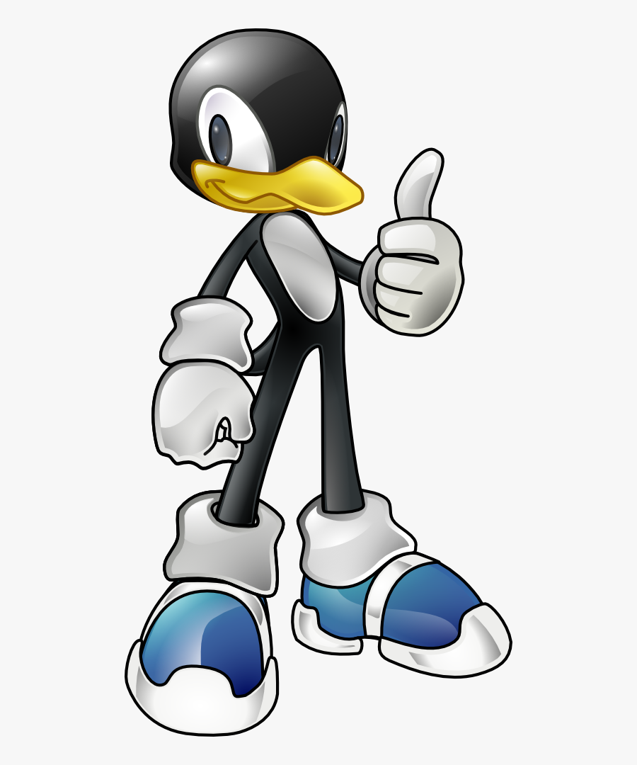 Tux The Penguin In Sonic Style - Tux Penguin, Transparent Clipart
