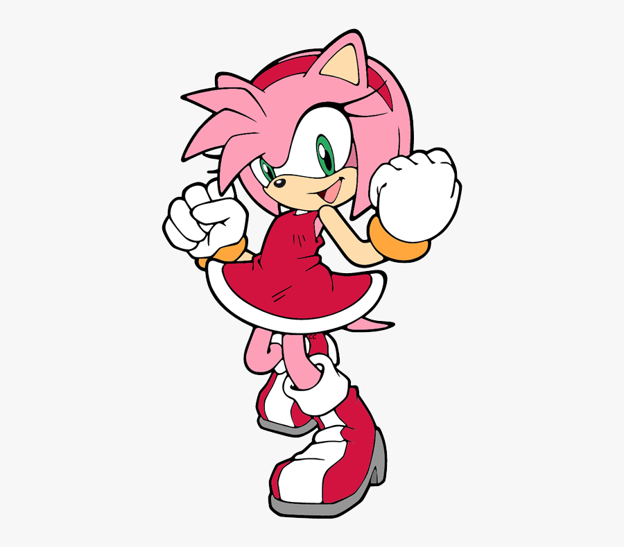 sonic the hedgehog coloring pages amy  free transparent