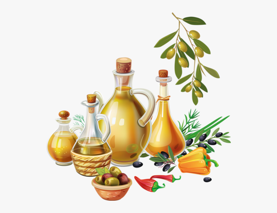 Huile D"olive Png, Tube Aliment - Oils Cartoon, Transparent Clipart