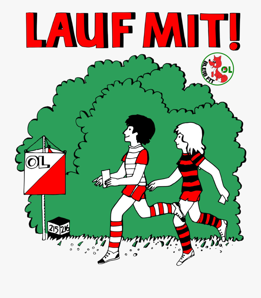Lauf Mit - Orientierungslauf Clipart, Transparent Clipart