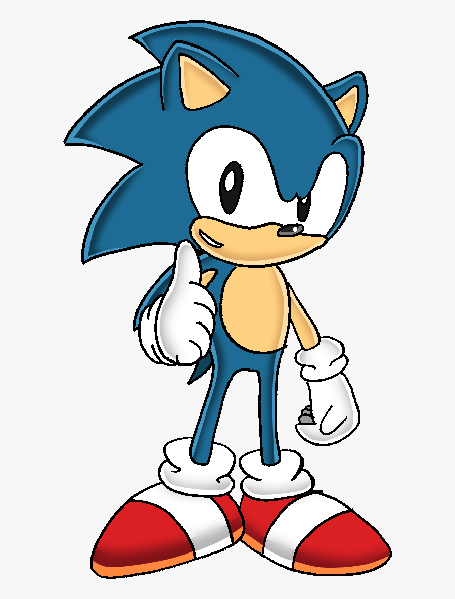 Sonic The Hedgehog Clipart Classic - Classic Sonic The Hedgehog Character, Transparent Clipart