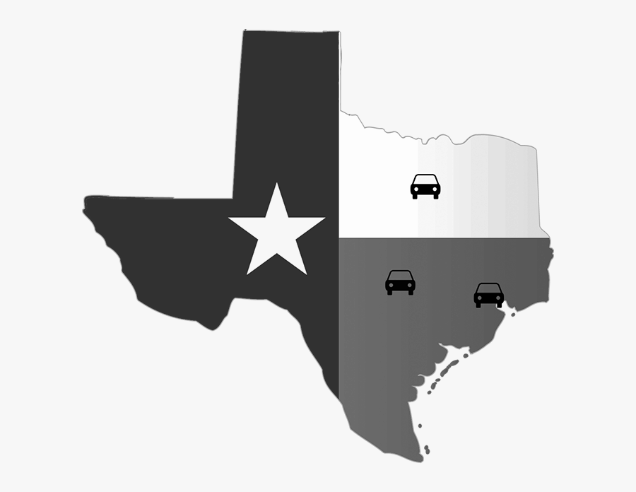 Texas With A Heart, Transparent Clipart