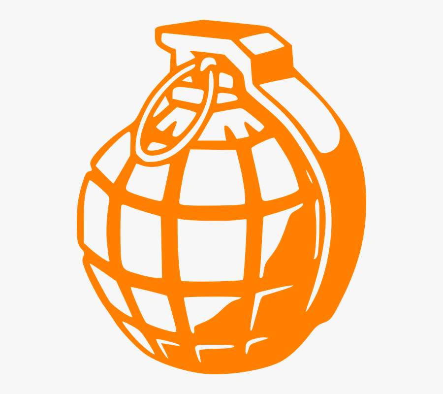 Grenade Clipart Explosive - Hand Grenade, Transparent Clipart