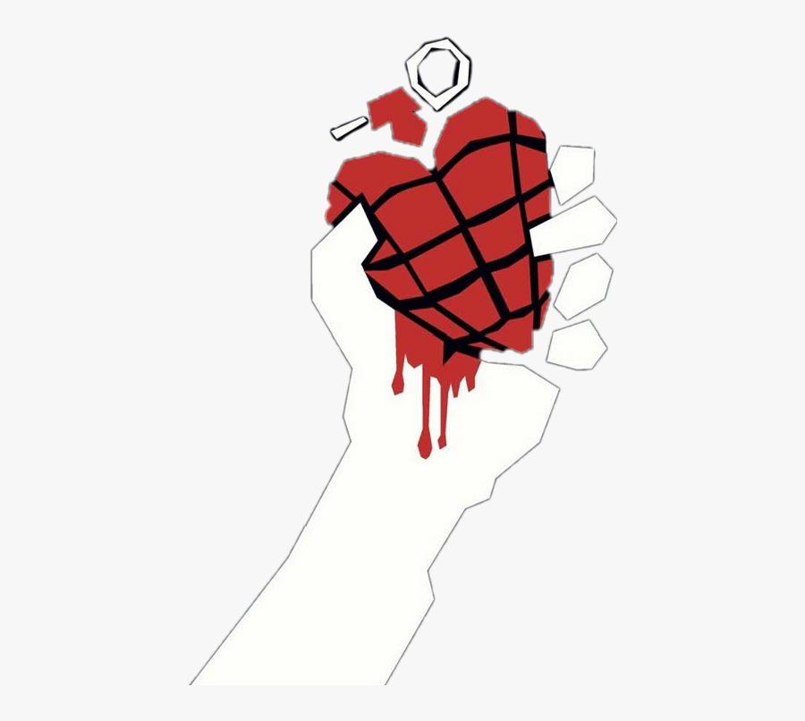 Green Day Heart Hand Grenade Clipart , Png Download - Green Day American Idiot Logo, Transparent Clipart