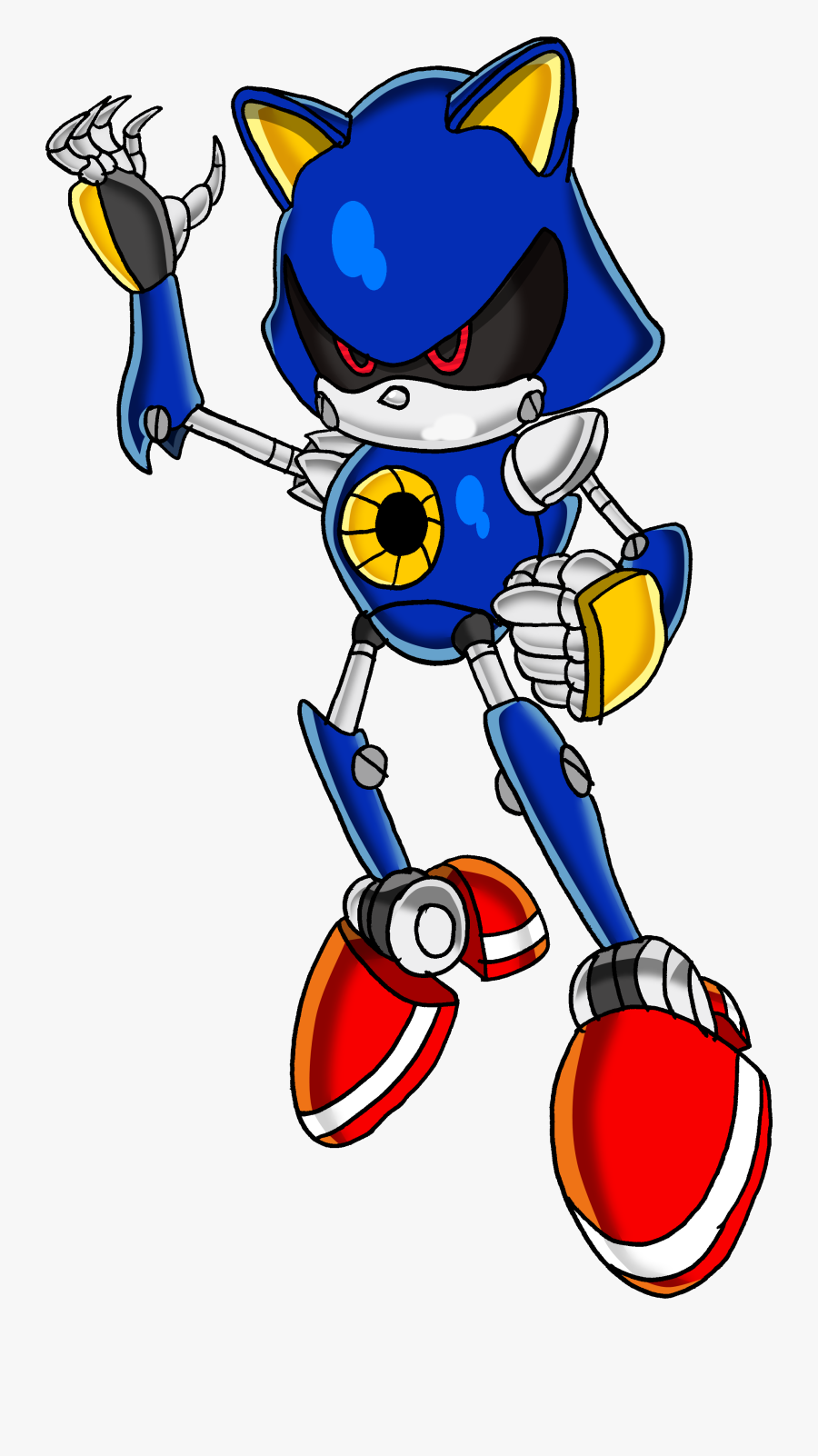 Image Metal Sonic Tails - Sonic Channel Metal Sonic Png, Transparent Clipart