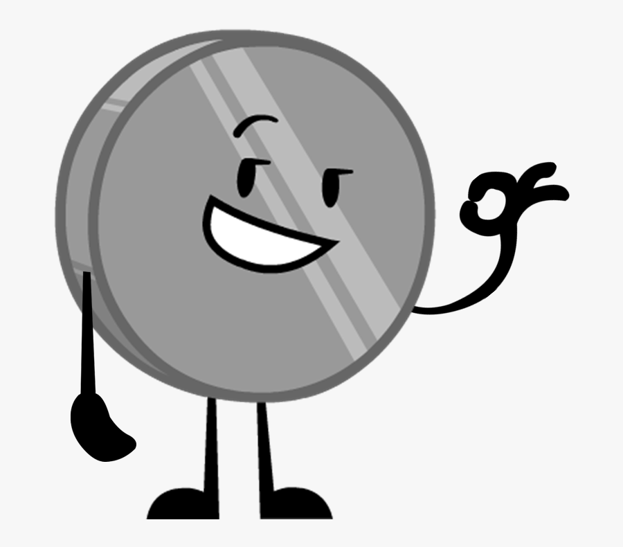 Grenade Clipart Bfdi - Inanimate Insanity Nickel With Arms, Transparent Clipart