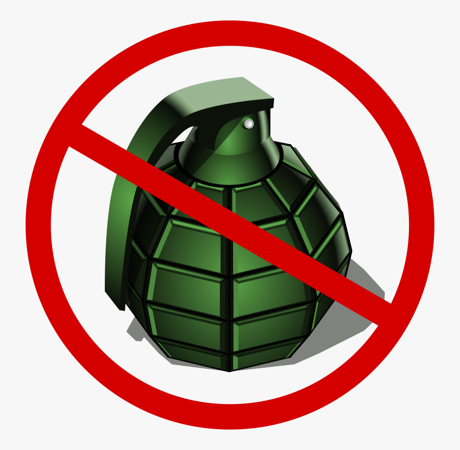 No Grenades - No Explosive Sign Png, Transparent Clipart