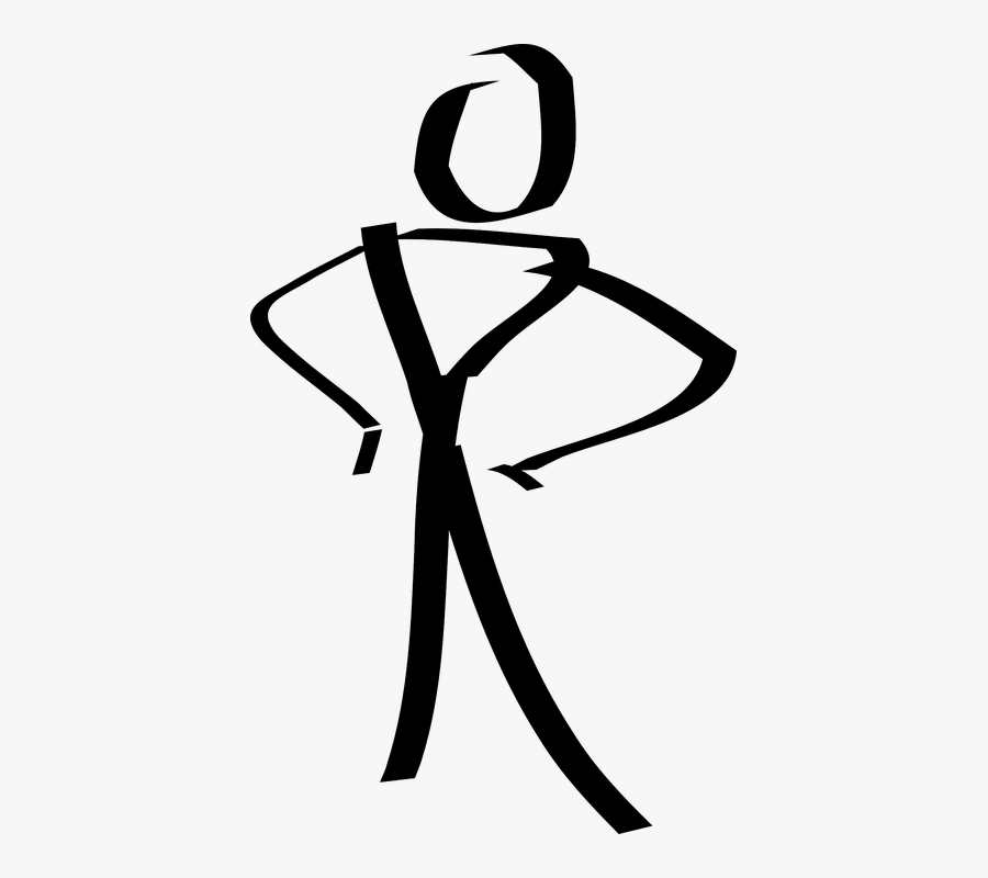 Transparent Stick Person Png - Stick Figure Clip Art, Transparent Clipart