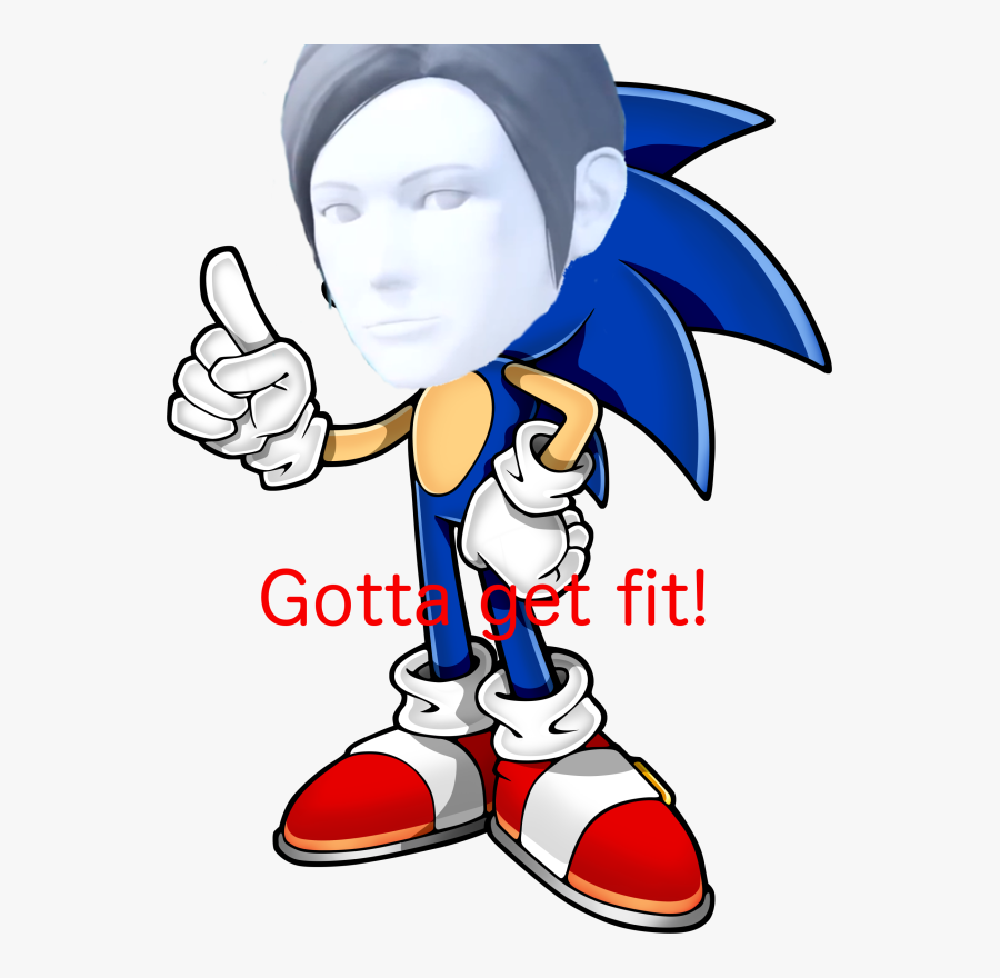 Get Fit Clipart - Does Sonic Look Like, Transparent Clipart