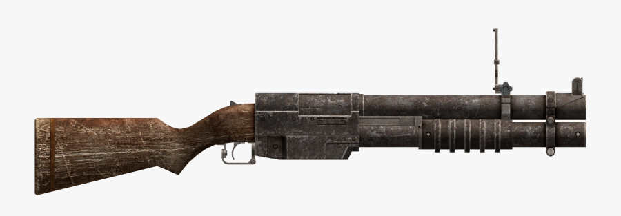 Clip Art Fallout 4 Grenade Launcher - Fallout New Vegas Holorifle, Transparent Clipart