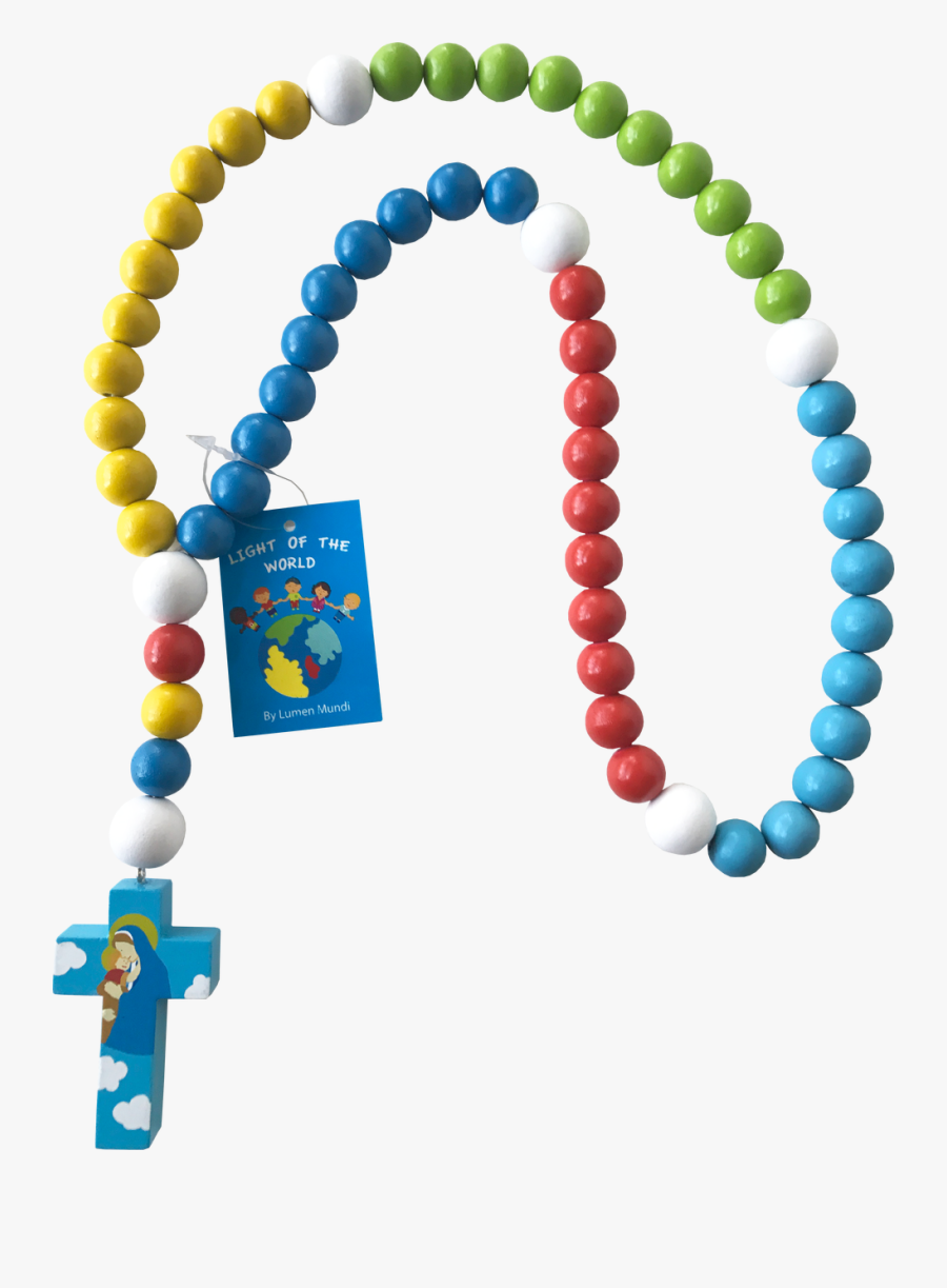 Girls Rosary Beads Png - Circle With Pearl Border, Transparent Clipart