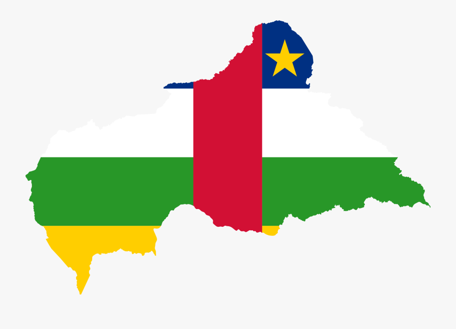 Central African Republic Country Flag, Transparent Clipart