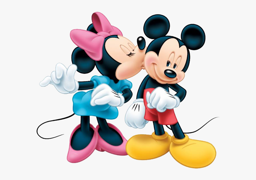 Kiss Clipart Mickey Minnie - Mickey Mouse And Minnie Mouse Friends, Transparent Clipart