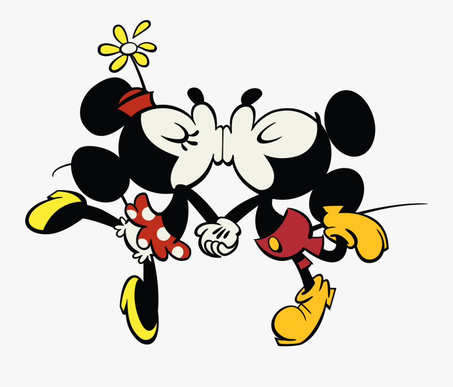 Kiss Clipart Mickey Mouse - Minnie Mouse Y Mickey Mouse Gif , Free Tr...