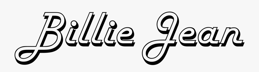File Billie Jean Single - Calligraphy, Transparent Clipart