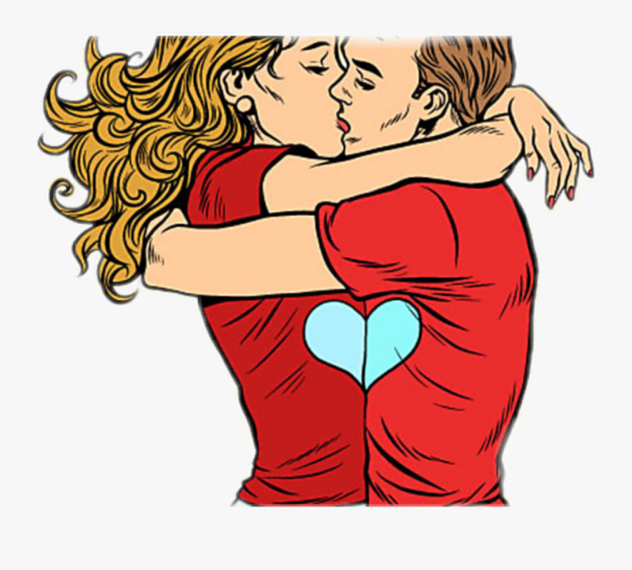 #couple #love #kissing #cartoon - Husband Jackpot, Transparent Clipart